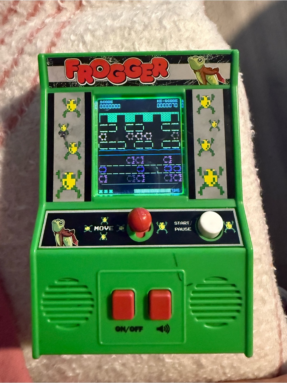 Frogger Handheld Retro Arcade Game - Green